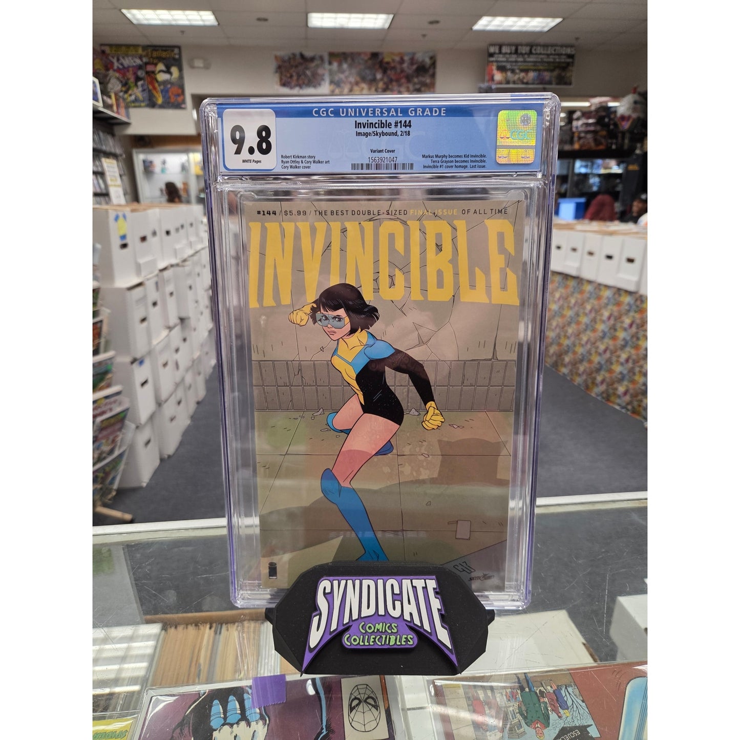 Invincible #144 (CGC 9.8) Cory Walker Variant, Low Pop