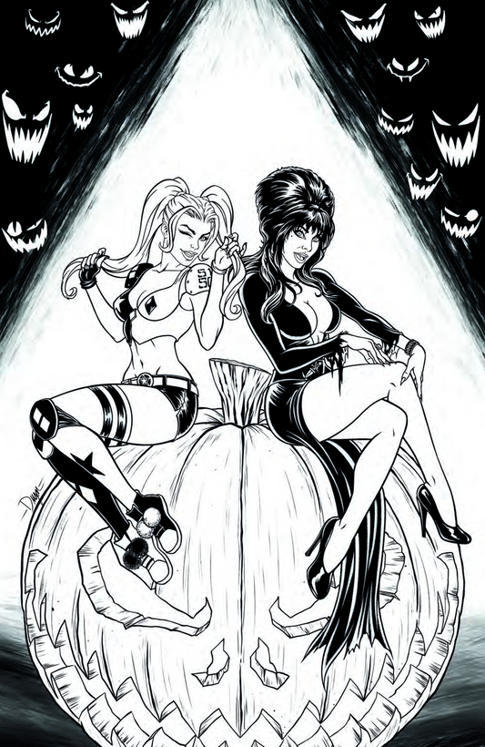 Harley Quinn X Elvira #1 Deegan Puchkors, Syndicate Comics & Collectibles Exclusive Variant