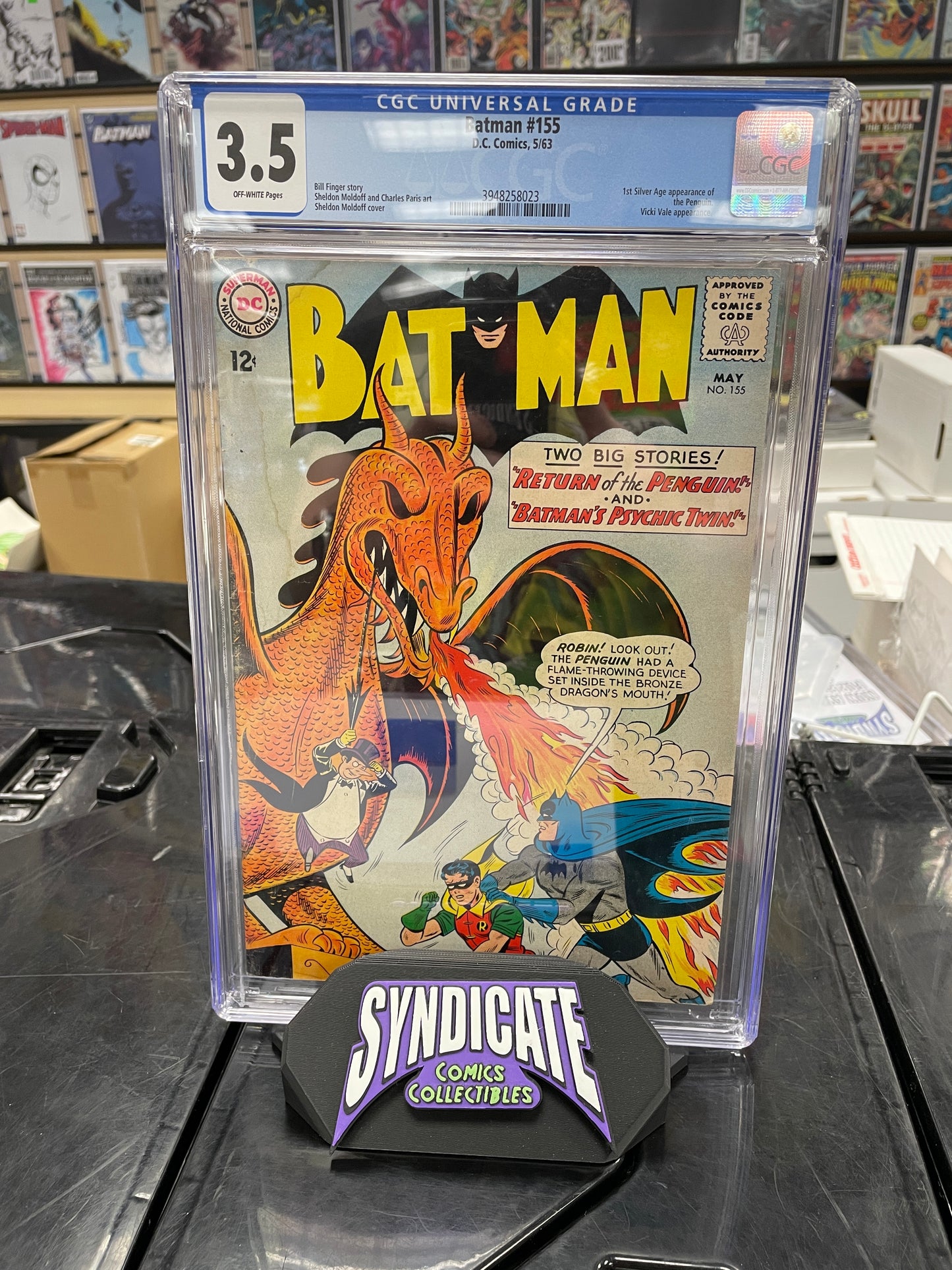 Batman #155 (CGC 3.5) 1st Silver Age Penguin