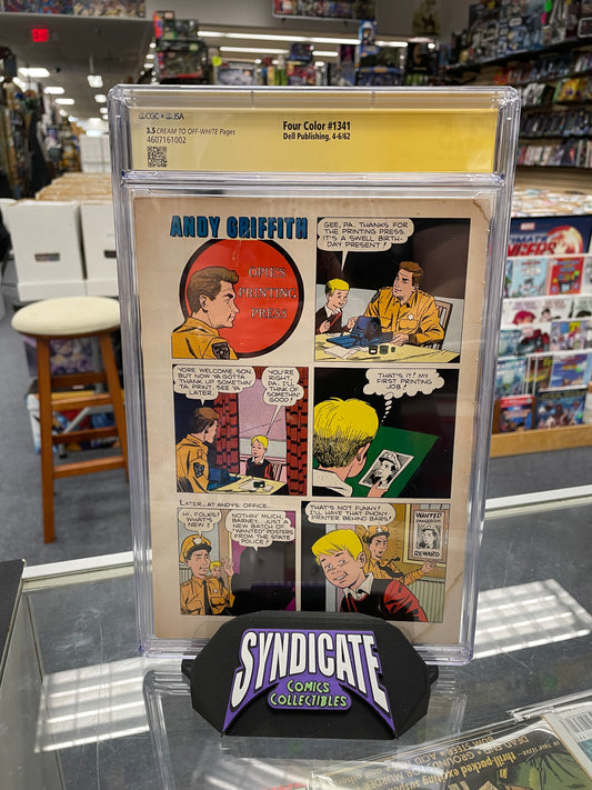 Four Color #1341 (CGC X JSA 3.5) Signed By George Lindsey