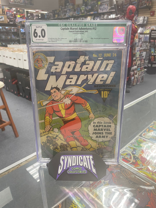 Captain Marvel Adventures #12 (CGC 6.0) Qualified, Golden Age Captain Marvel