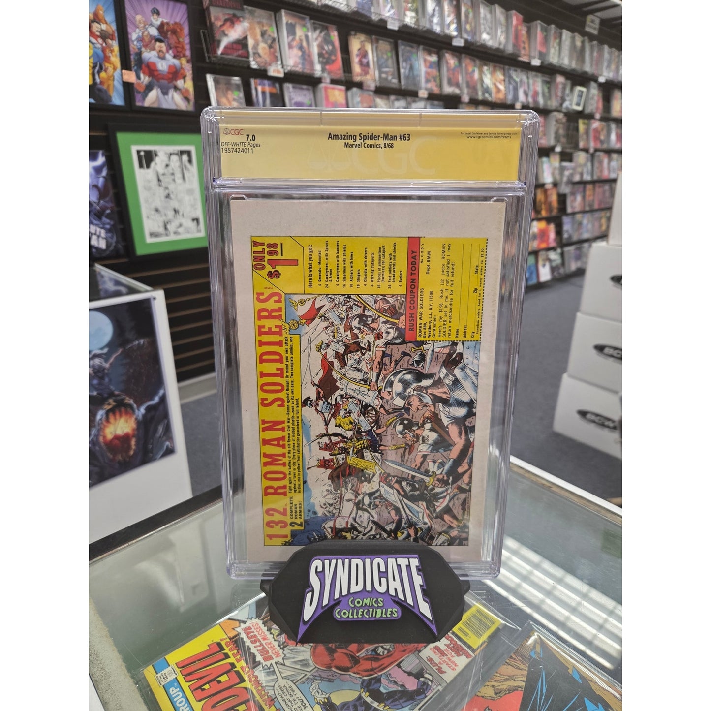 Amazing Spider-Man #63 (CGC 7.0) Signed by John Romita
