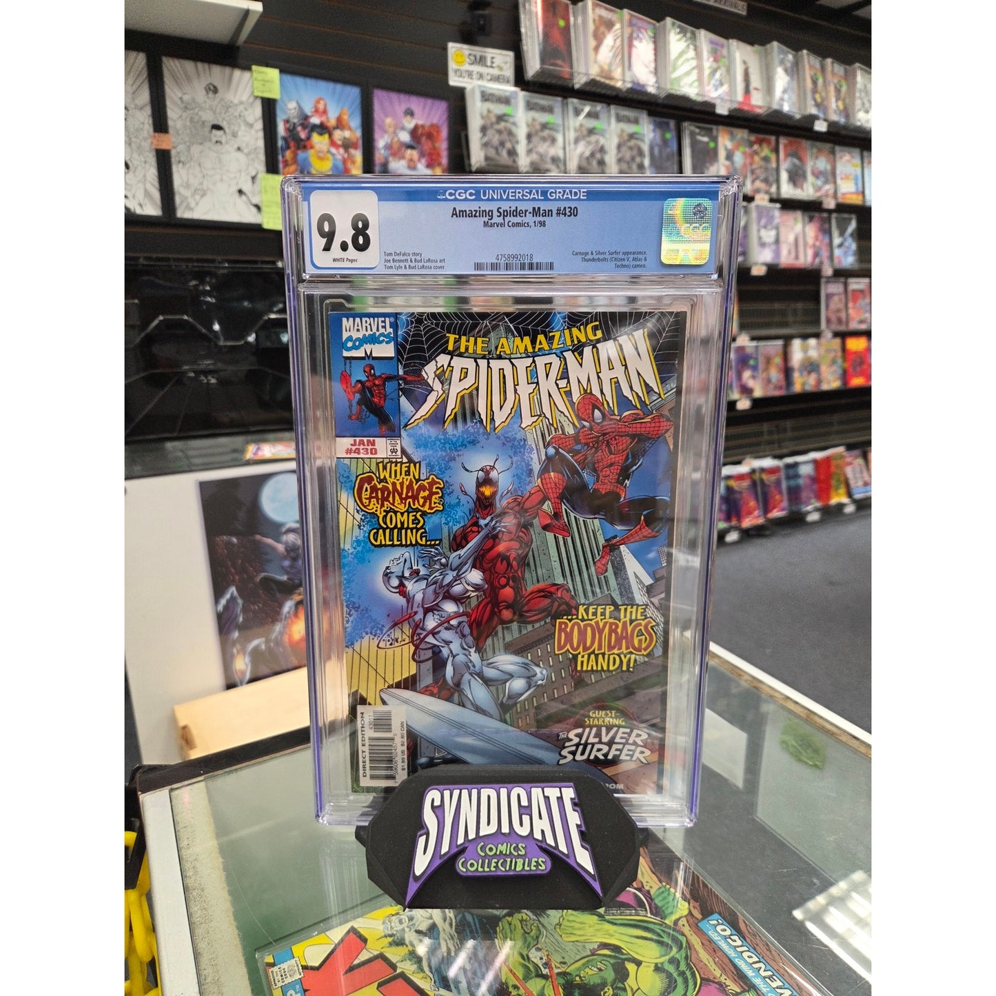 Amazing Spider-Man #430 (CGC 9.8) 1st Cosmic Carnage