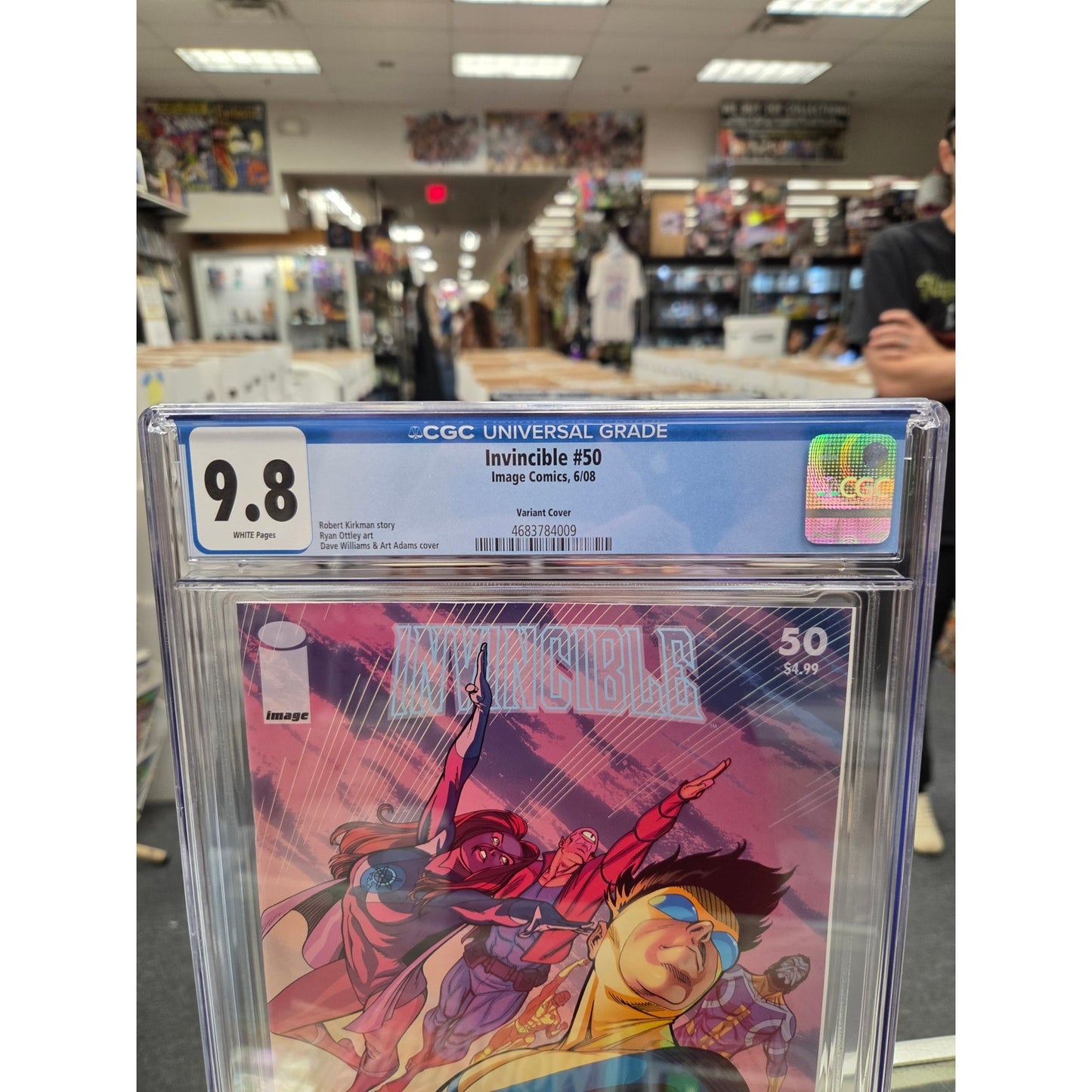 Invincible #50 (CGC 9.8) Williams Variant, Low Print Run