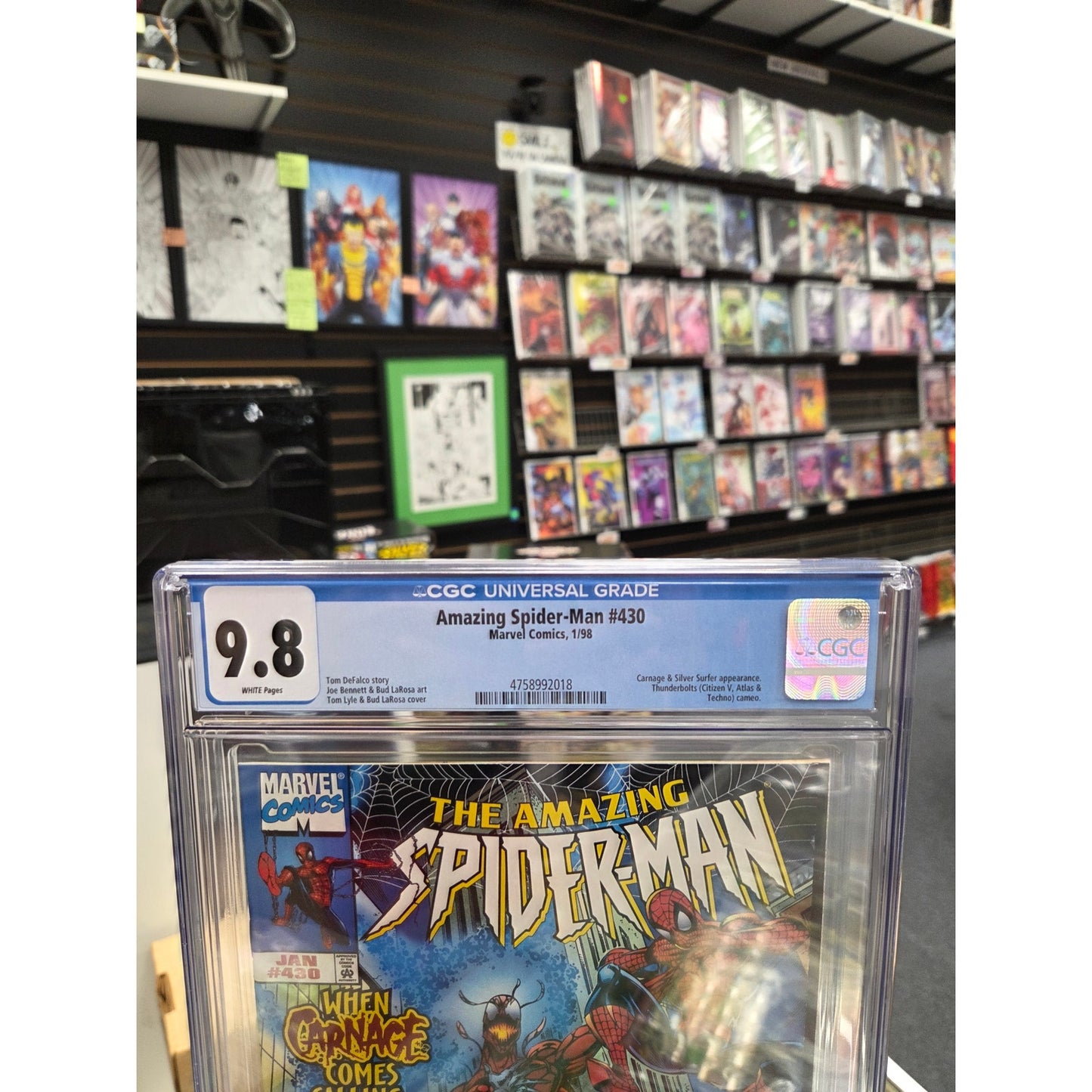 Amazing Spider-Man #430 (CGC 9.8) 1st Cosmic Carnage