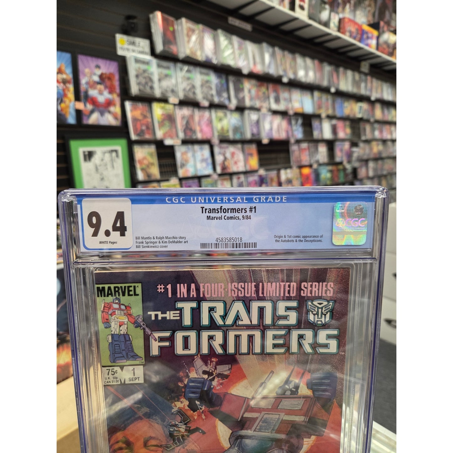Transformers #1 (CGC 9.4) 1st Optimus Prime, Megatron