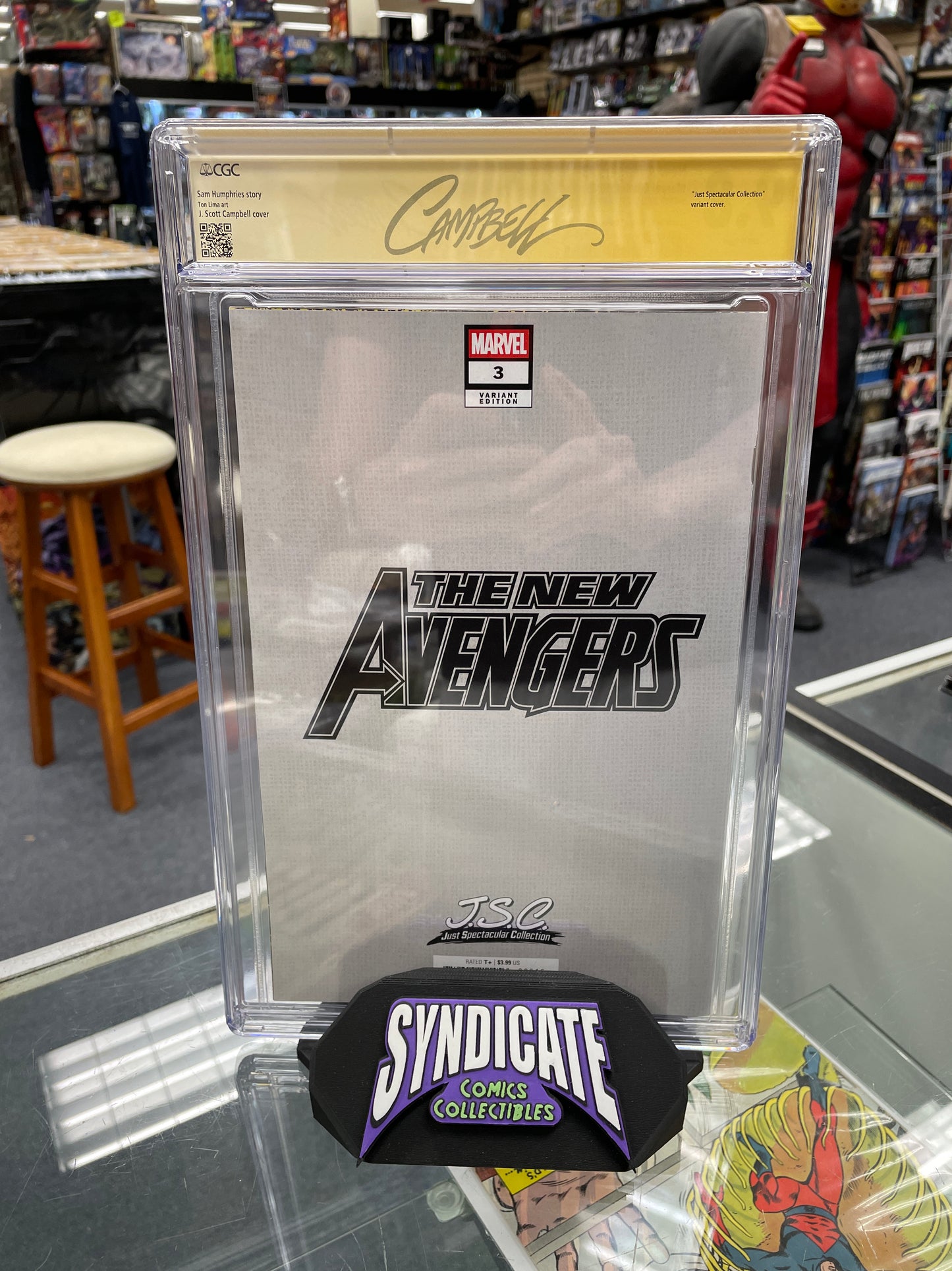New Avengers #3 (CGC 9.8) J. Scott Campbell Virgin Variant, Signed