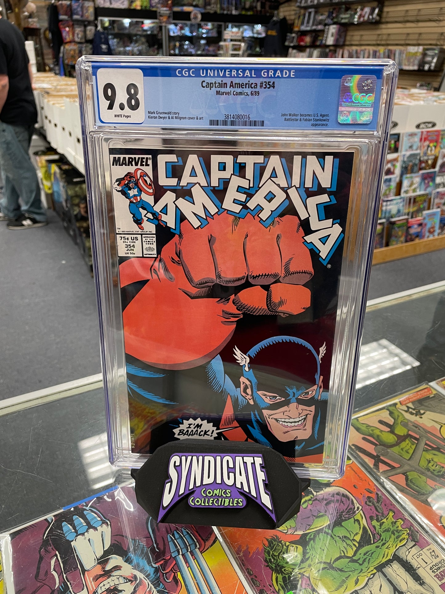 Captain America #354 (CGC 9.8) John Walker Becomes U.S. Agent