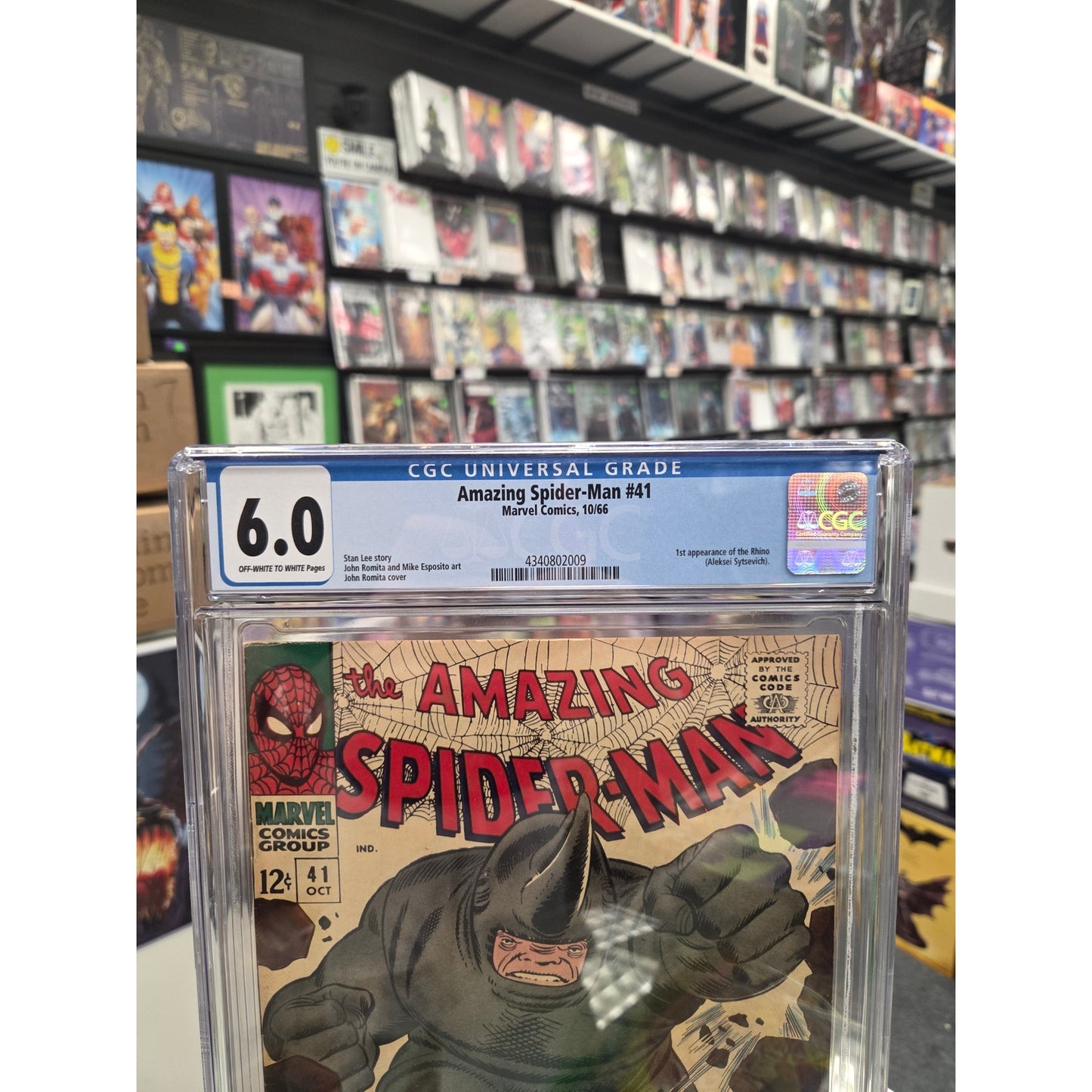 Amazing Spider-Man #41 (CGC 6.0) 1st Rhino
