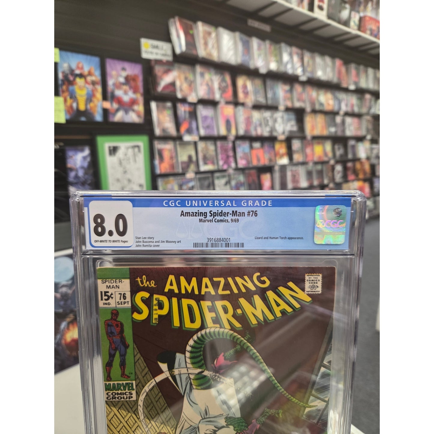 Amazing Spider-Man #76 (CGC 8.0) Lizard Appearance