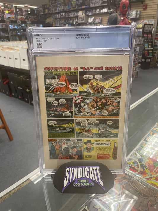 Batman #36 (CGC 7.0) Golden Age Batman