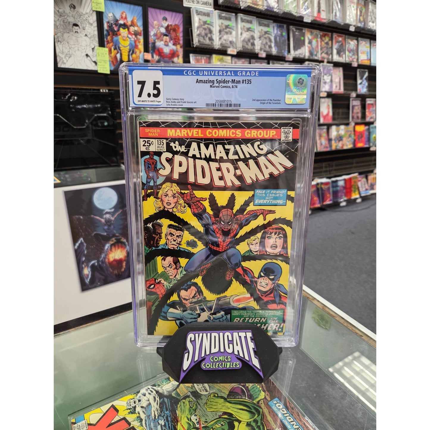 Amazing Spider-Man #135 (CGC 7.5) 2nd Punisher