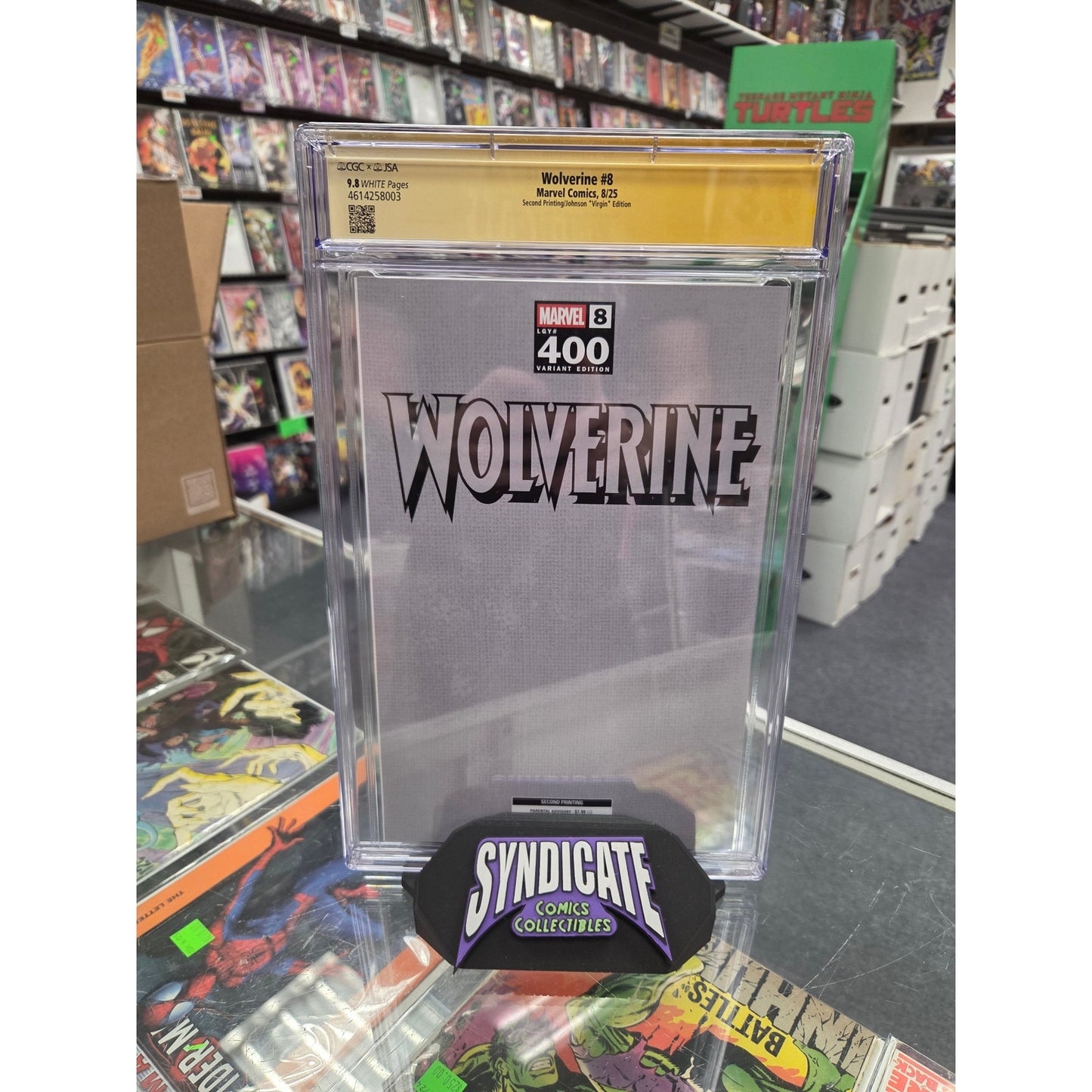 Wolverine #8 (CGC 9.8) Daniel Warren Johnson 1:25 2nd Print Variant SIGNED