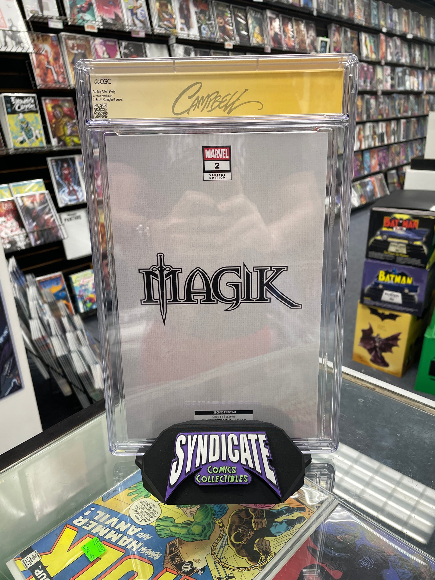Magik #2 (CGC 9.8) 1:25 2nd Print Virgin Variant, Signed By J. Scott Campbell