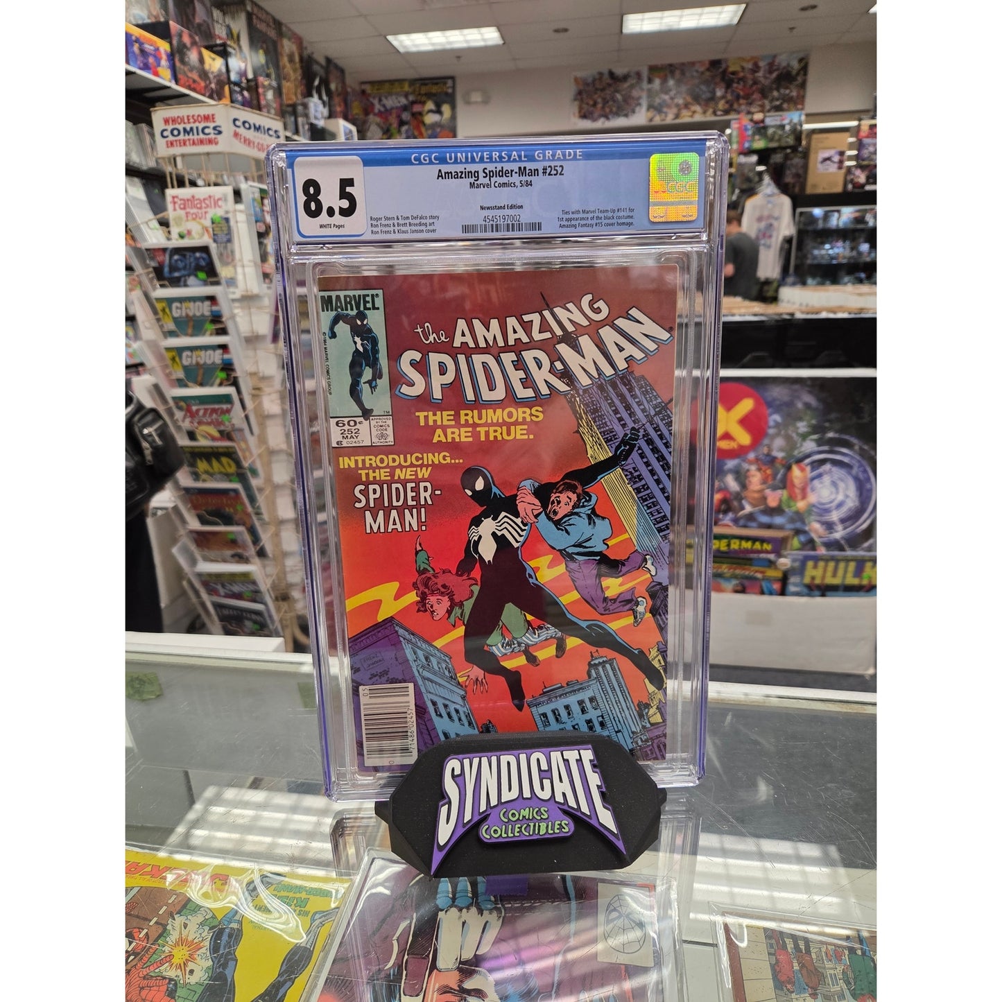 Amazing Spider-Man #252 (CGC 8.5) 1st Black Costume