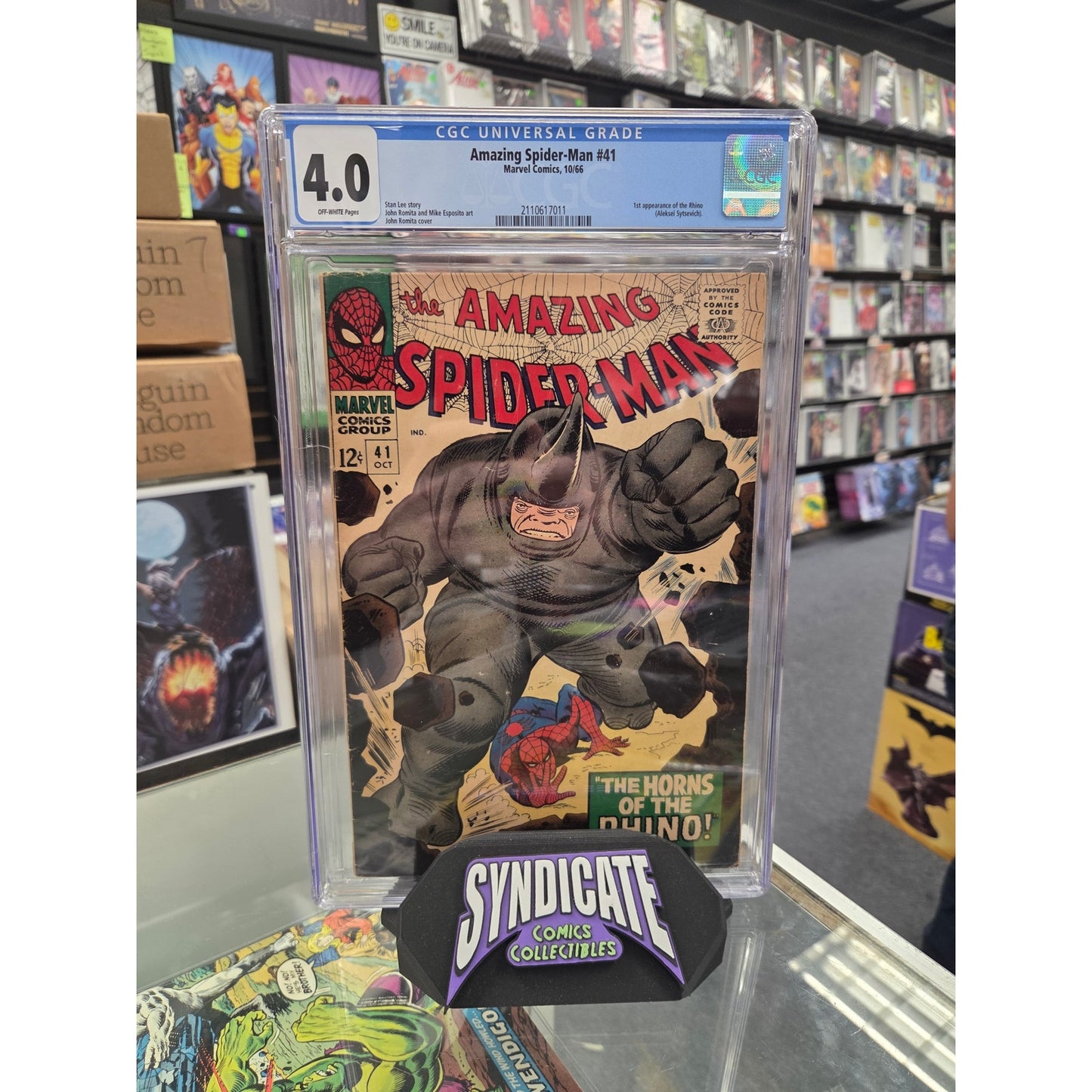 Amazing Spider-Man #41 (CGC 4.0) 1st Rhino