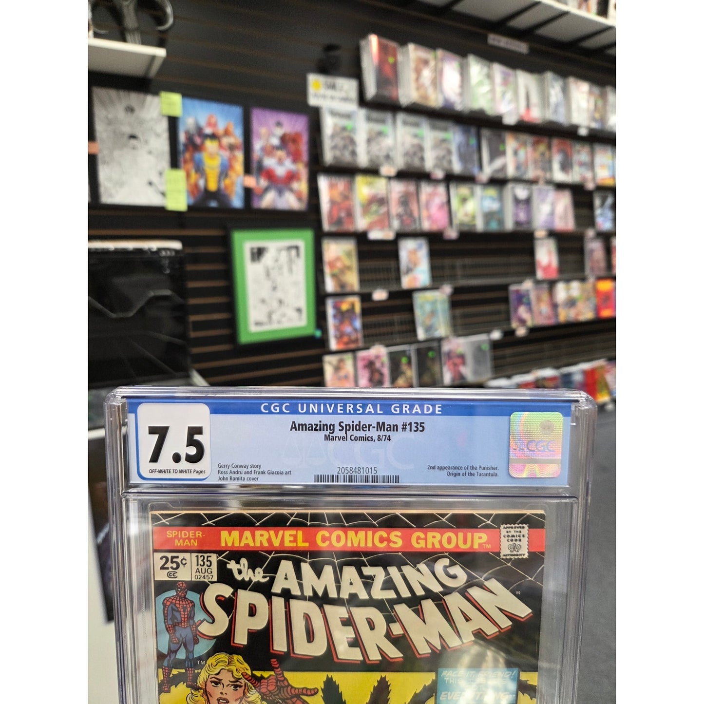Amazing Spider-Man #135 (CGC 7.5) 2nd Punisher
