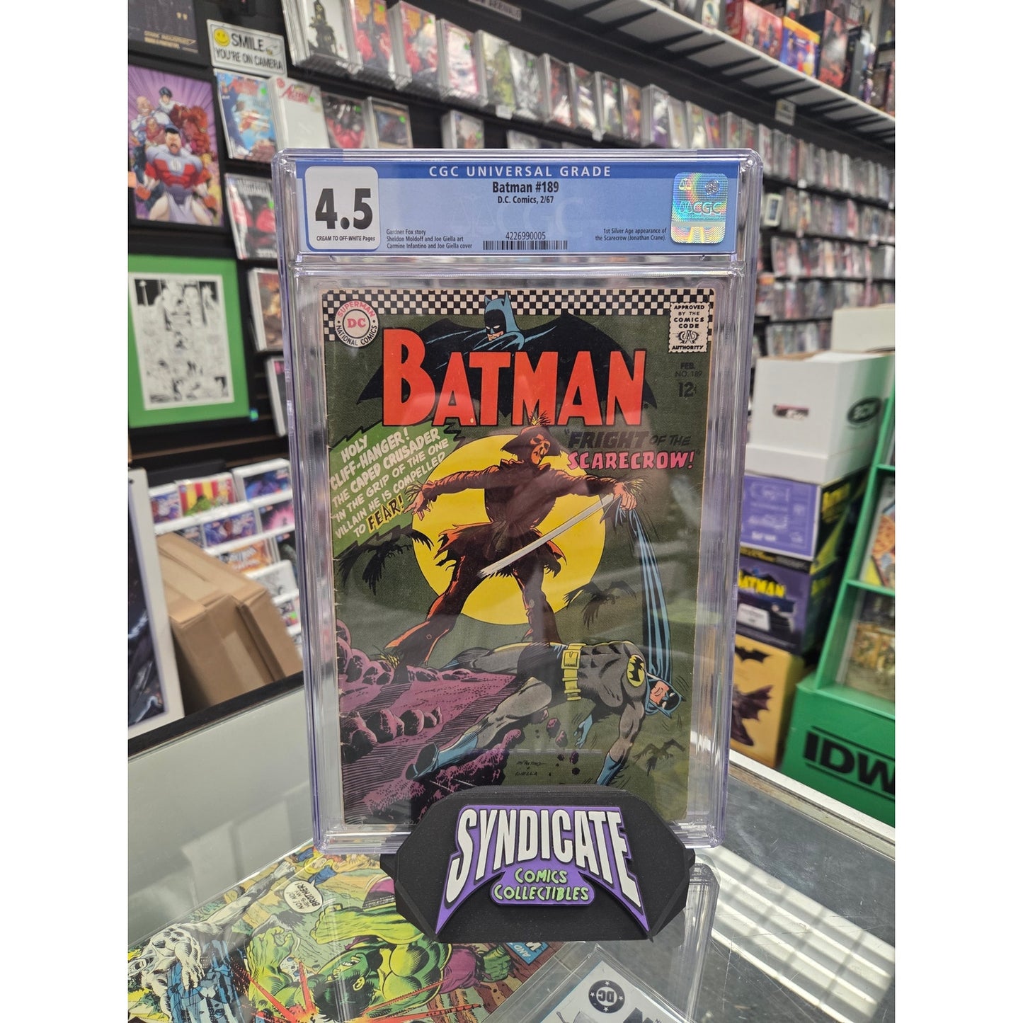 Batman #189 (CGC 4.5) 1st Silver Age Scarecrow
