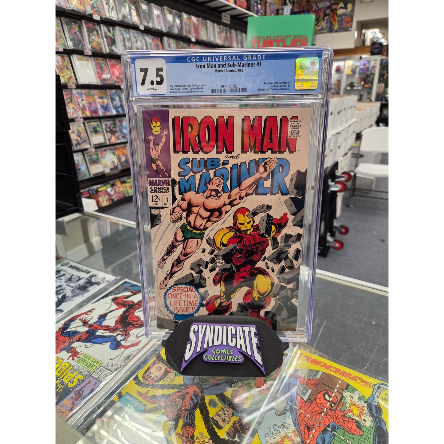 Iron Man and Sub-Mariner #1 (CGC 7.5) Silver-Age Marvel