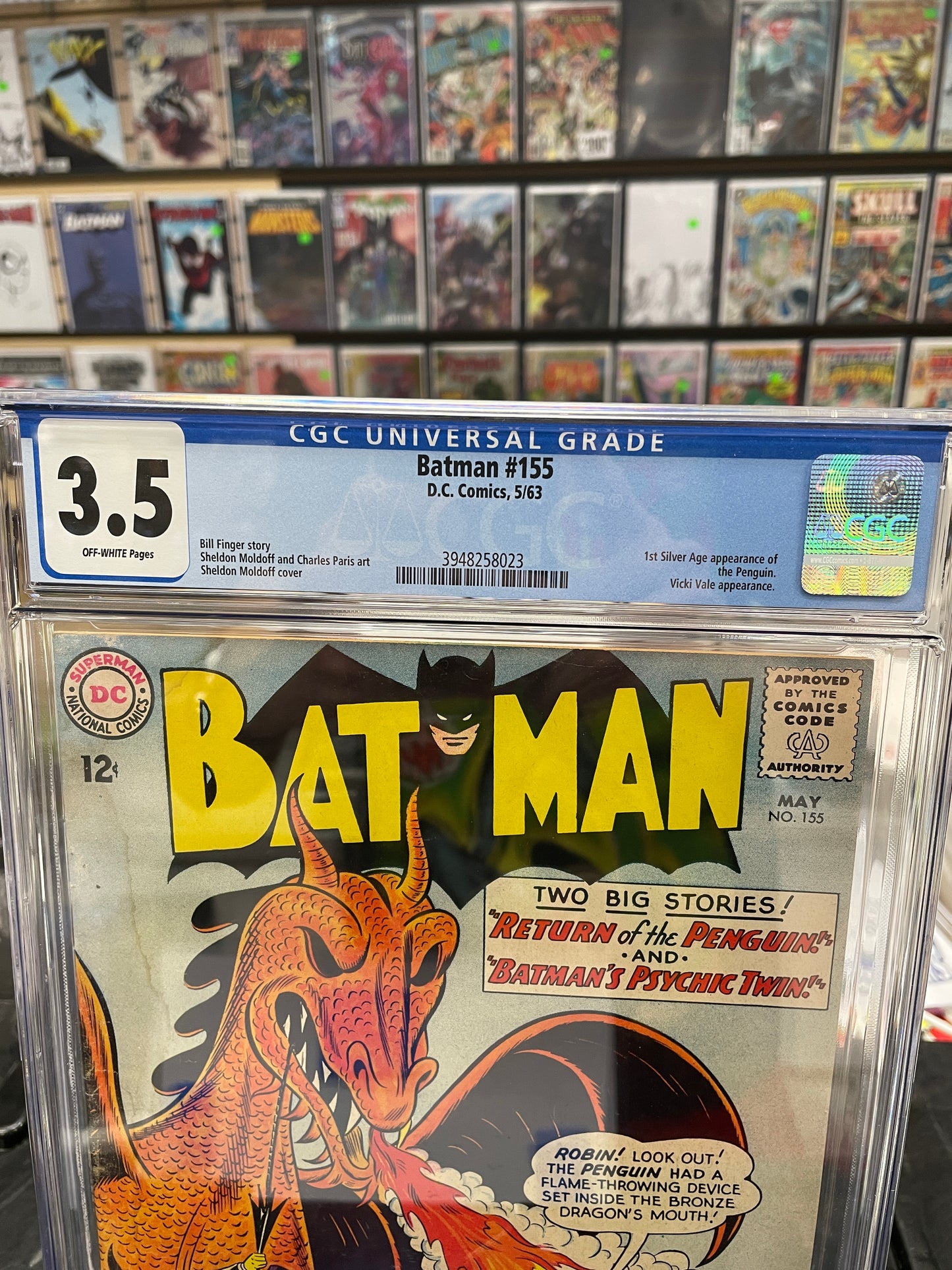 Batman #155 (CGC 3.5) 1st Silver Age Penguin