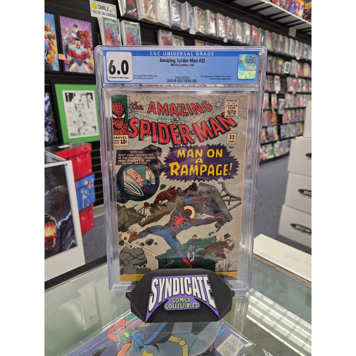 Amazing Spider-Man #32 (CGC 6.0) 2nd Dr. Connors