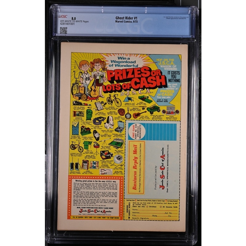 Ghost Rider #1 (CGC 8.0) 1st Solo Ghost Rider
