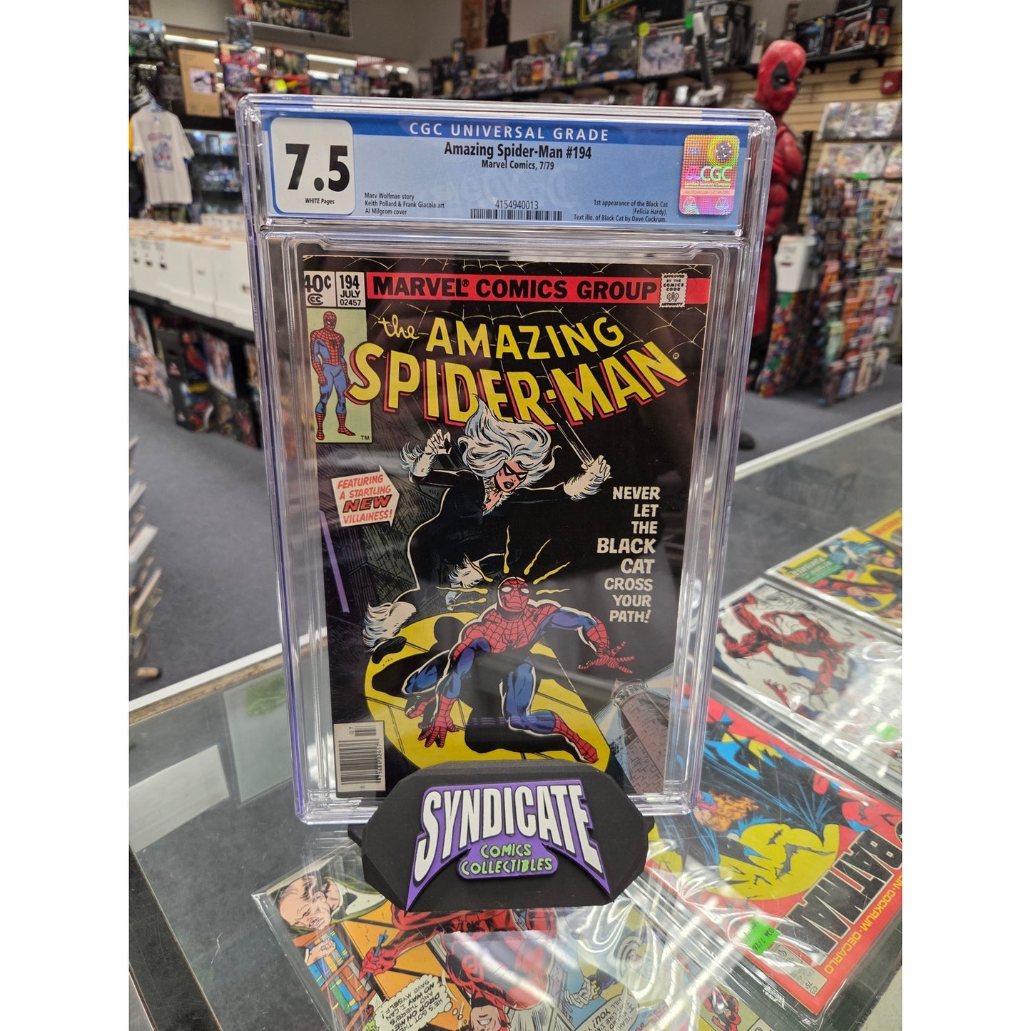 Amazing Spider-Man #194 (CGC 7.5) 1st Black Cat
