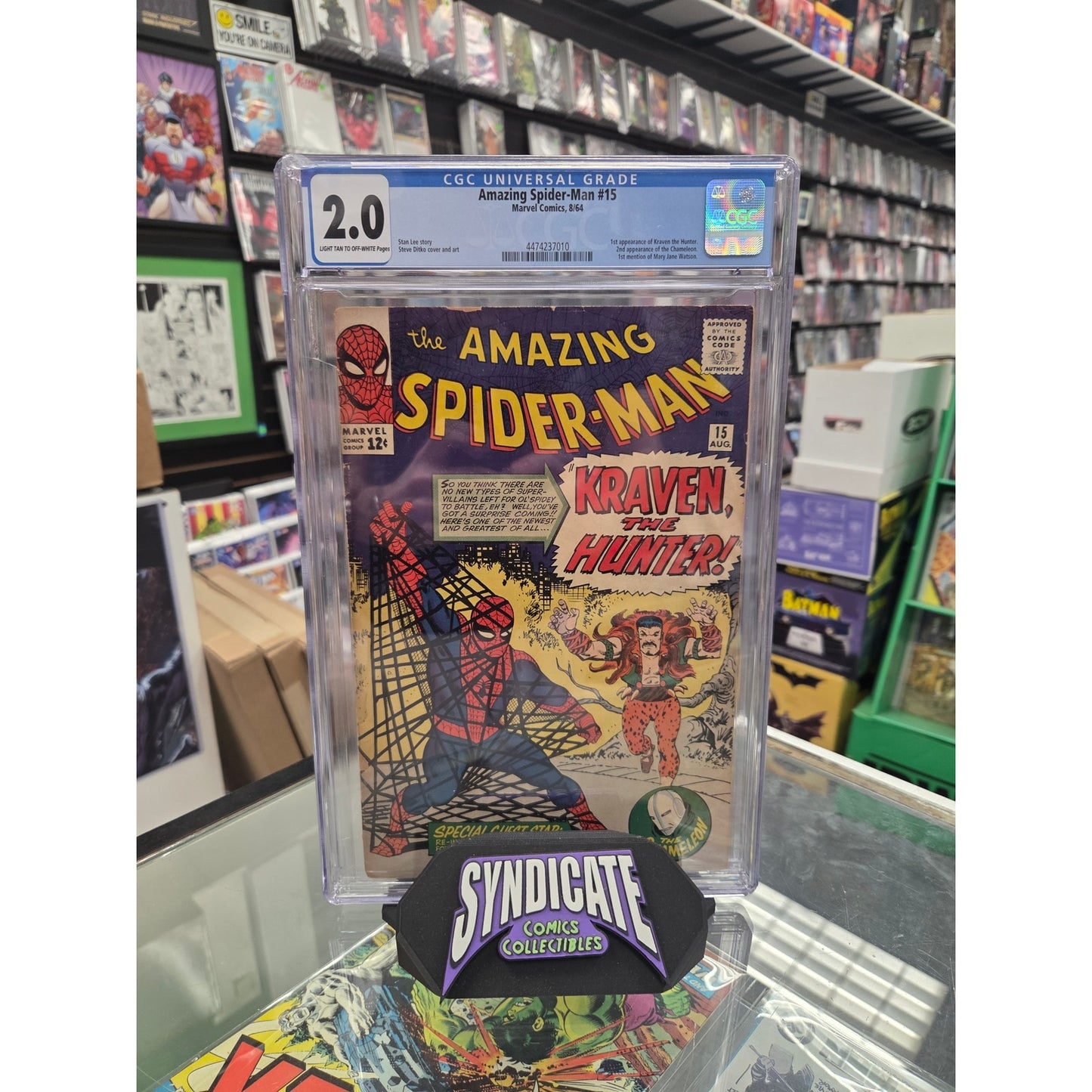 Amazing Spider-Man #15 (CGC 2.0) 1st Kraven the Hunter
