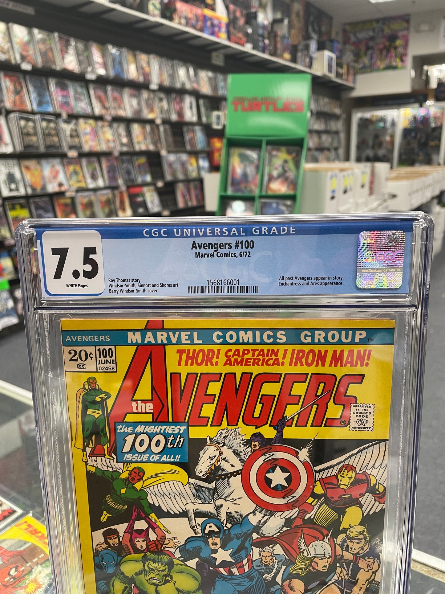 Avengers #100 (CGC 7.5) Bronze Age, White Pages