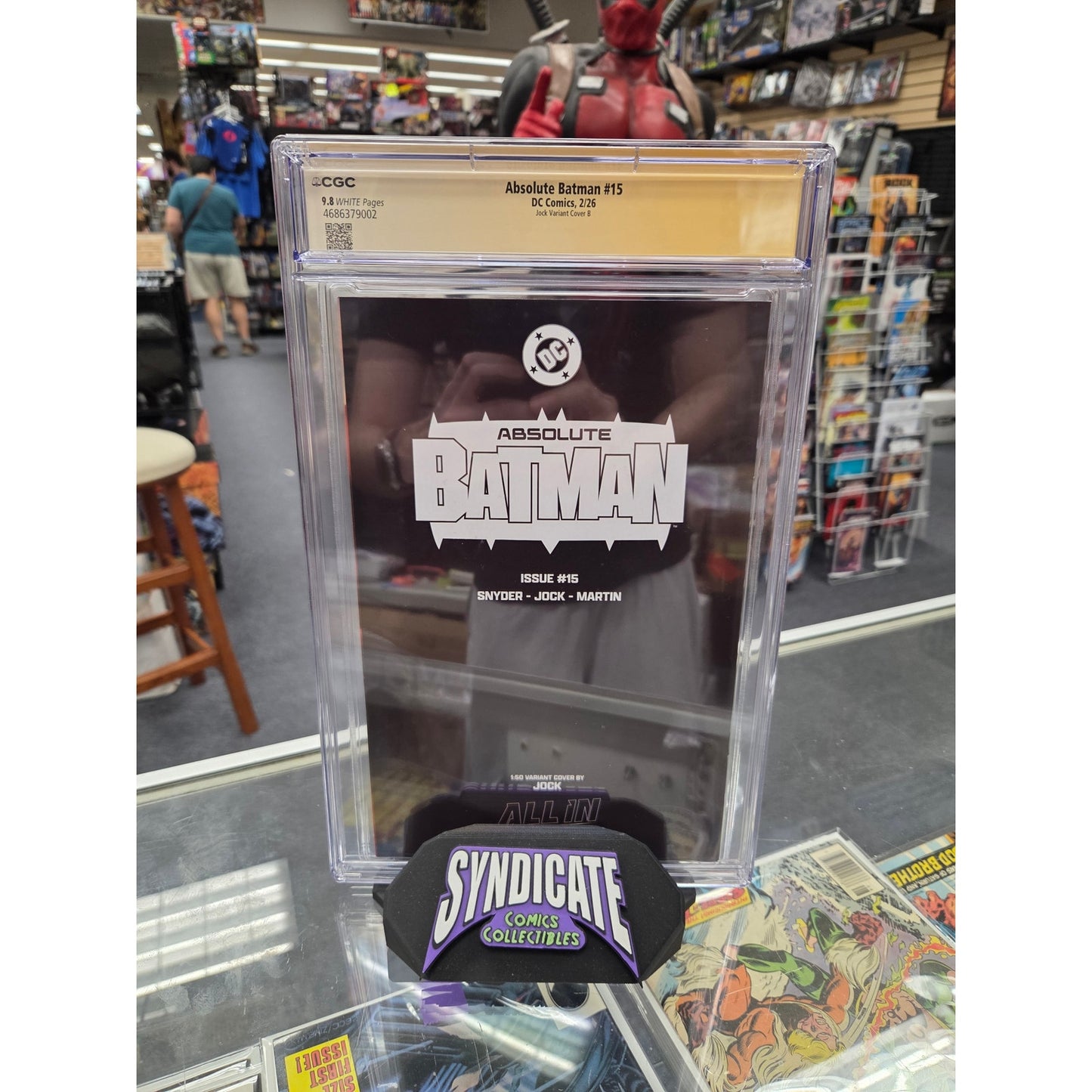 Absolute Batman #15 (CGC 9.8) Jock Virgin Variant, X2 Signed by Snyder & Jock