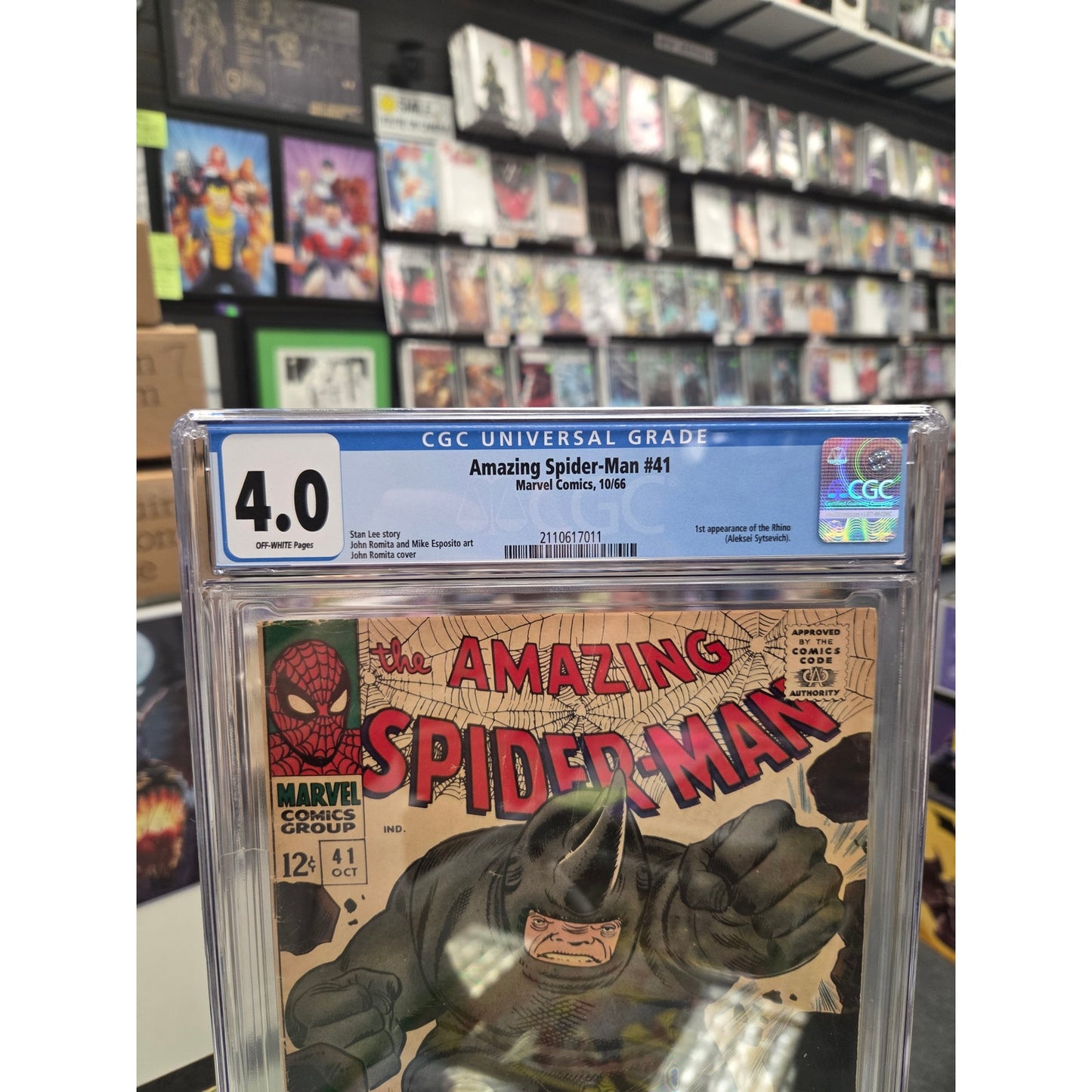 Amazing Spider-Man #41 (CGC 4.0) 1st Rhino