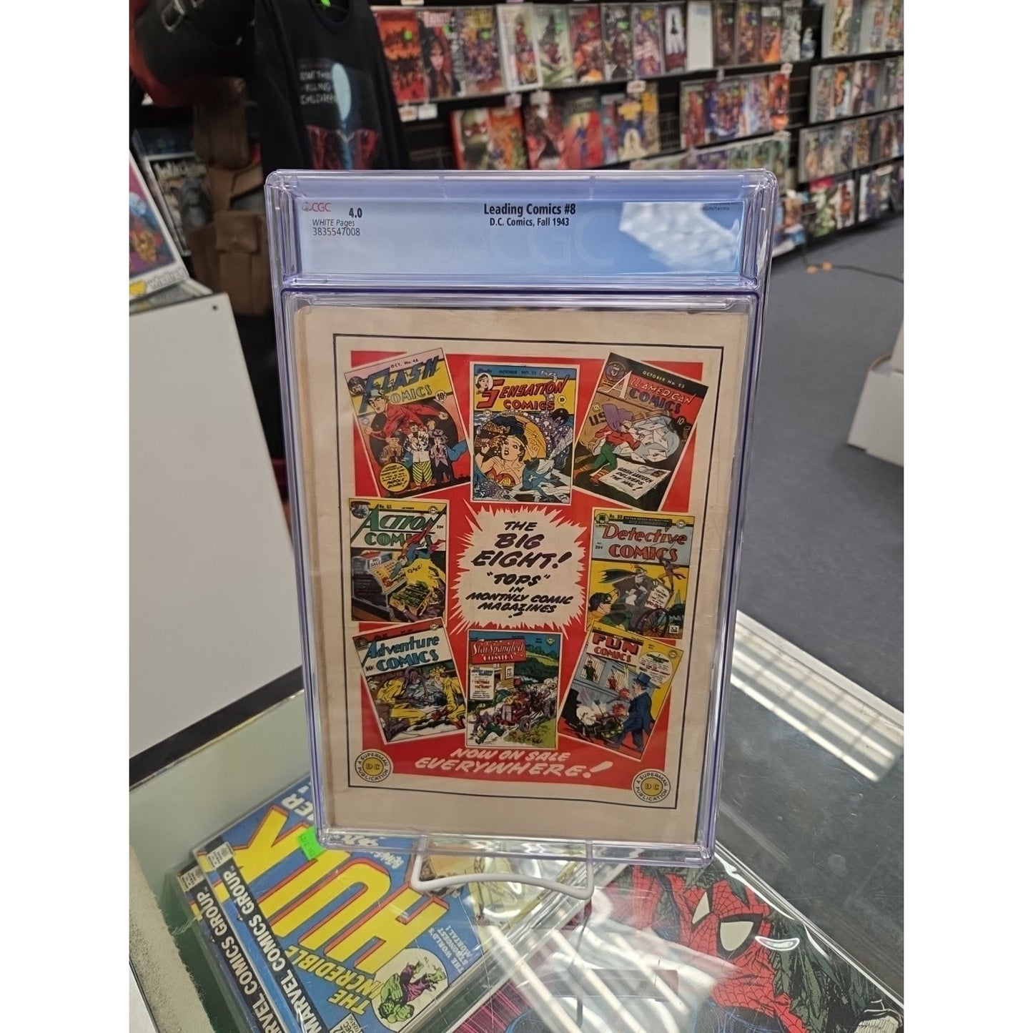 Leading Comics #8 (CGC 4.0) Golden Age DC, Seven Soldiers Of Victory
