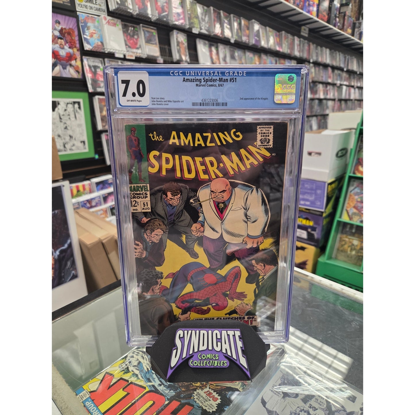 Amazing Spider-Man #51 (CGC 7.0) 2nd Kingpin, 1st Cover Appearance