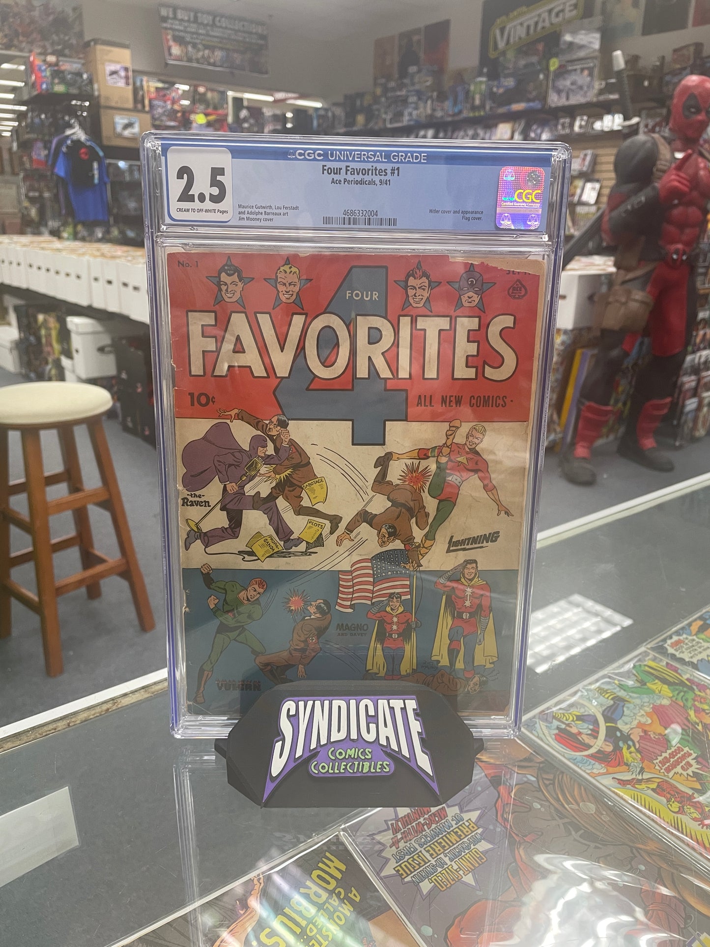 Four Favorites #1 (CGC 2.5) Hitler Cover