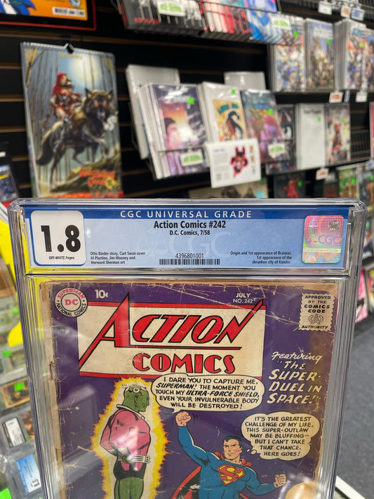 Action Comics #242 (CGC 1.8) 1st Brainiac