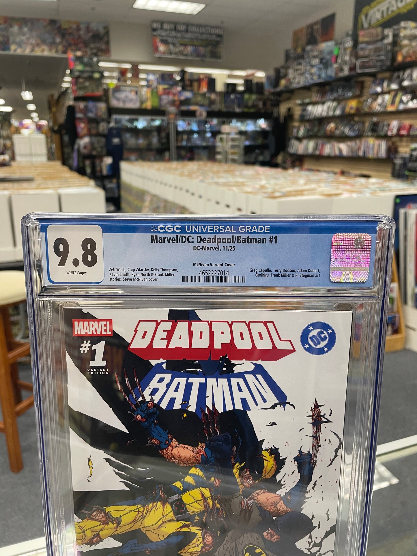 Deadpool / Batman #1 (CGC 9.8) Steve Mcniven 1:25 Variant