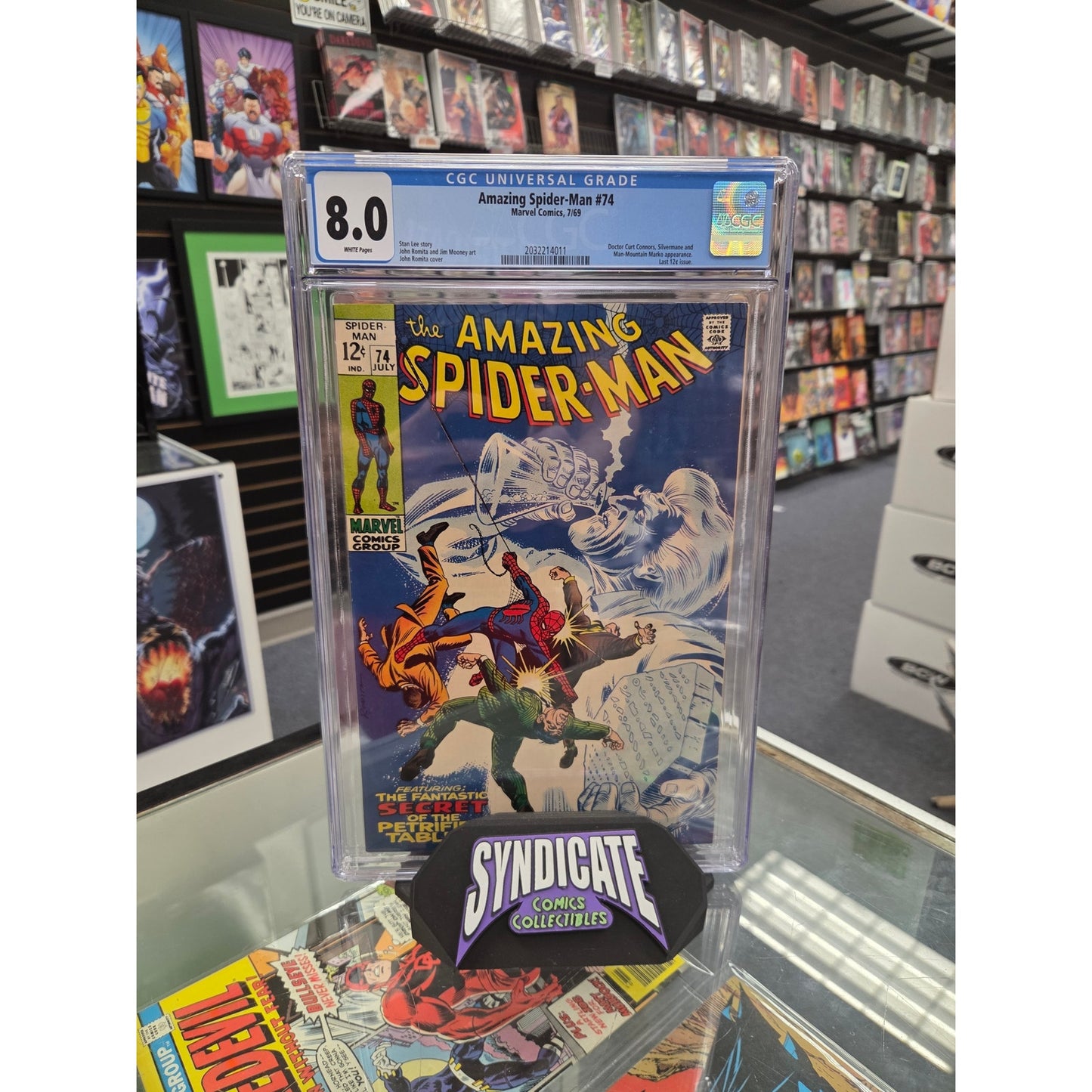 Amazing Spider-Man #74 (CGC 8.0) Last 12-Cent Issue