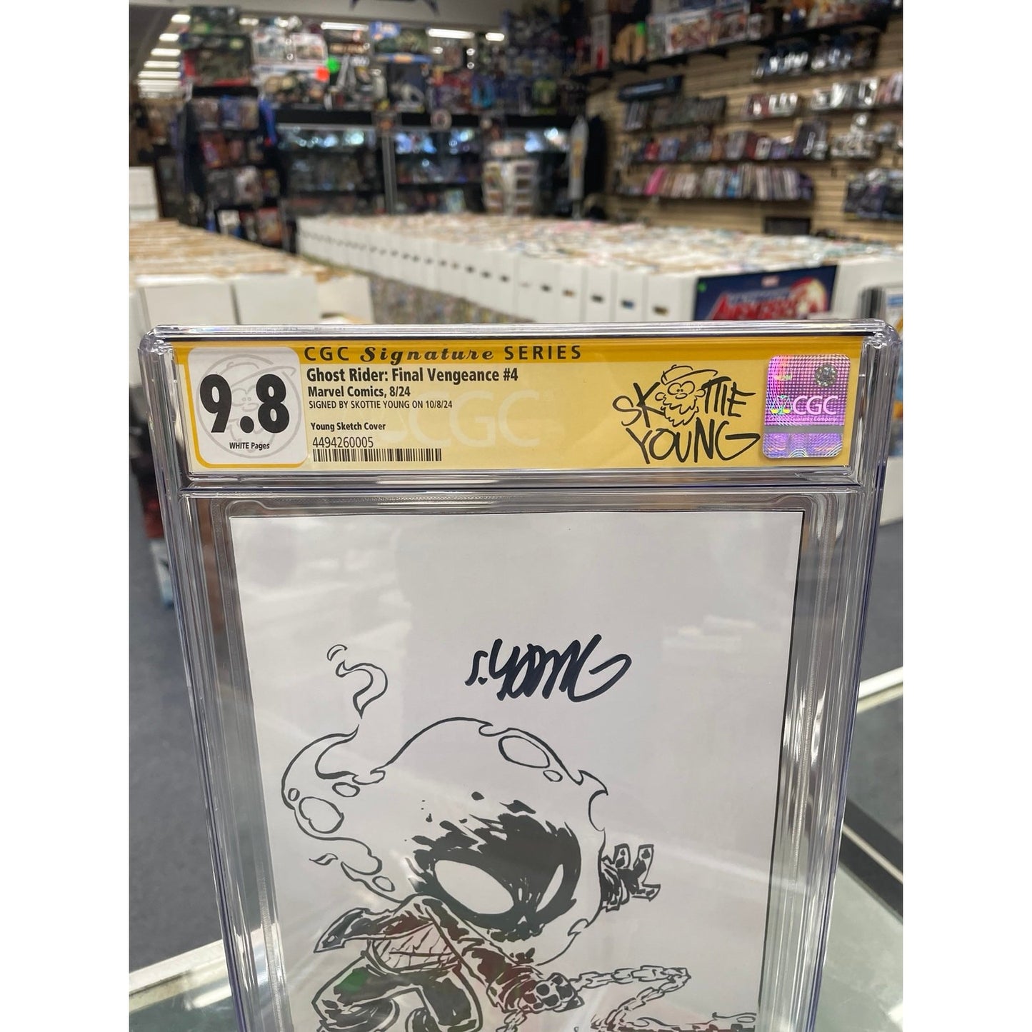 Ghost Rider: Final Vengeance #4 1:50 Variant (CGC Signature 9.8) Skottie Young
