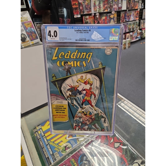 Leading Comics #8 (CGC 4.0) Golden Age DC, Seven Soldiers Of Victory