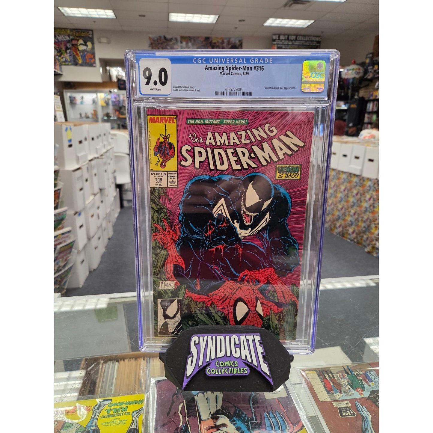 Amazing Spider-Man #316 (CGC 9.0) 1st Venom Cover Appearance