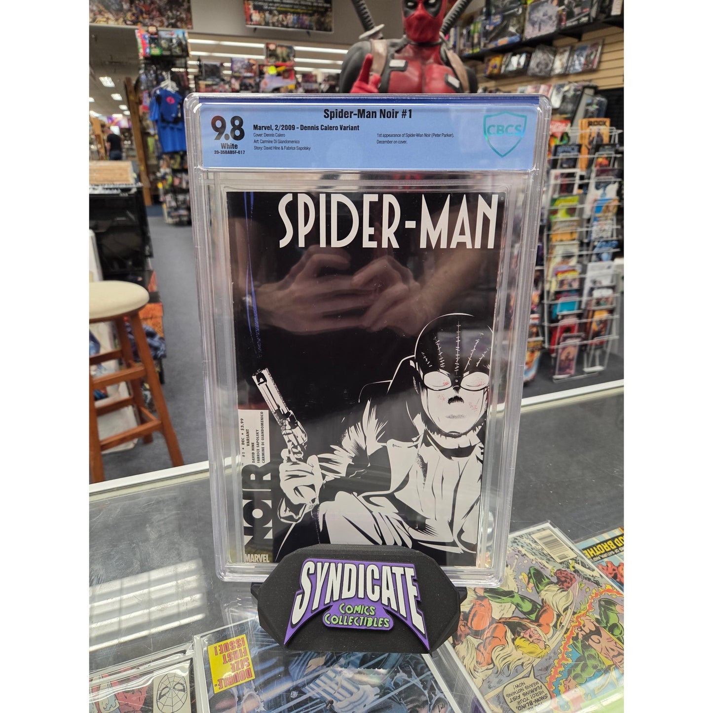 Spider-Man Noir #1 (CBCS 9.8) Calero Variant, 1st Spider-Man Noir