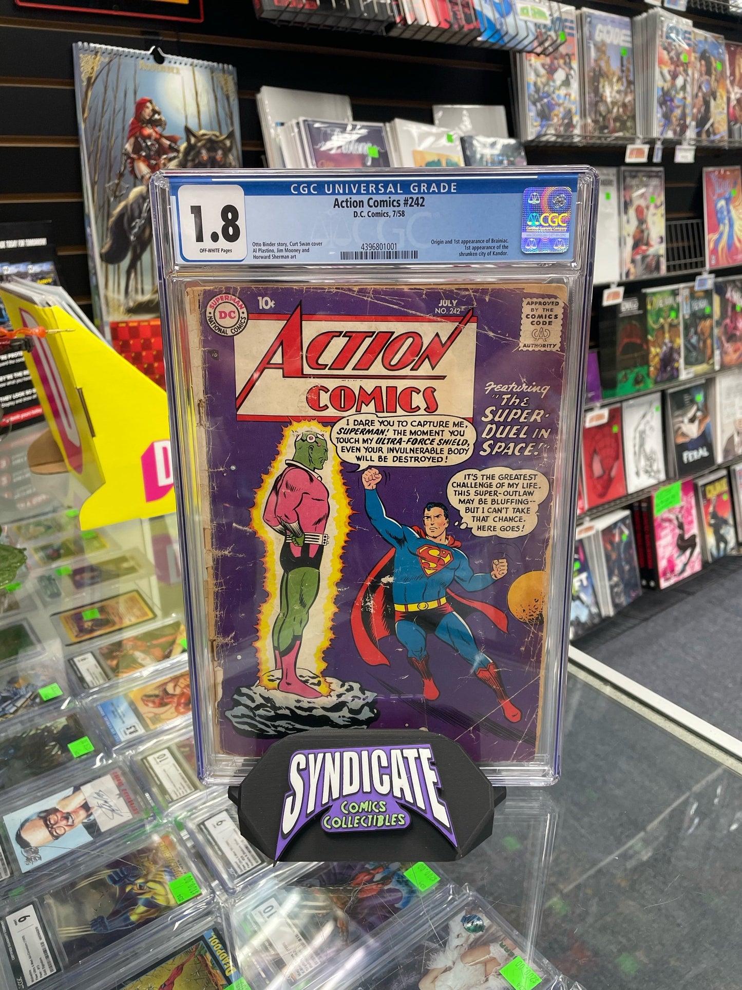 Action Comics #242 (CGC 1.8) 1st Brainiac