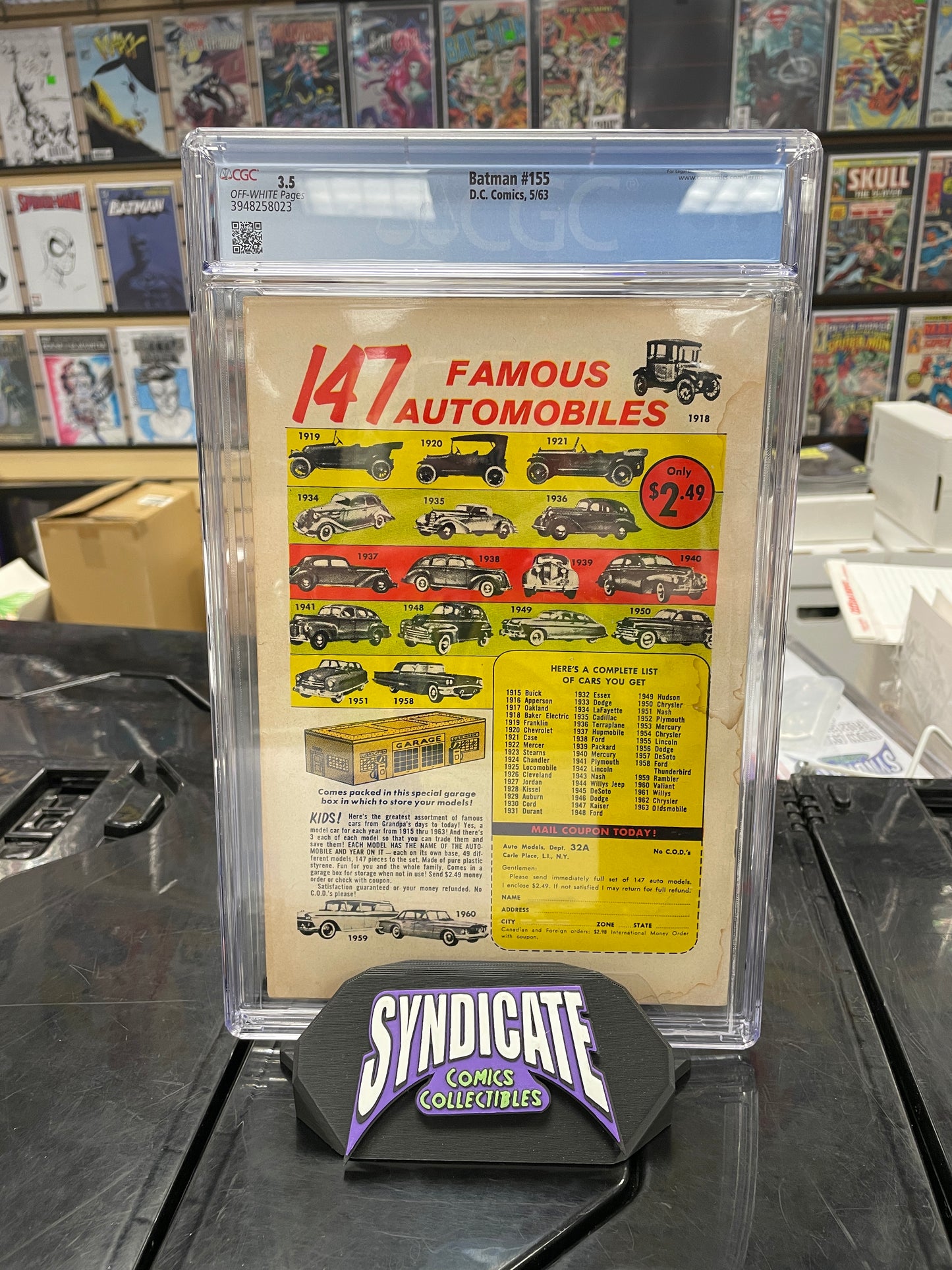 Batman #155 (CGC 3.5) 1st Silver Age Penguin