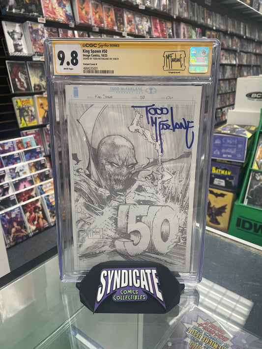 King Spawn #50 (CGC 9.8) 1:1000 Variant, Signed by Todd McFarlane