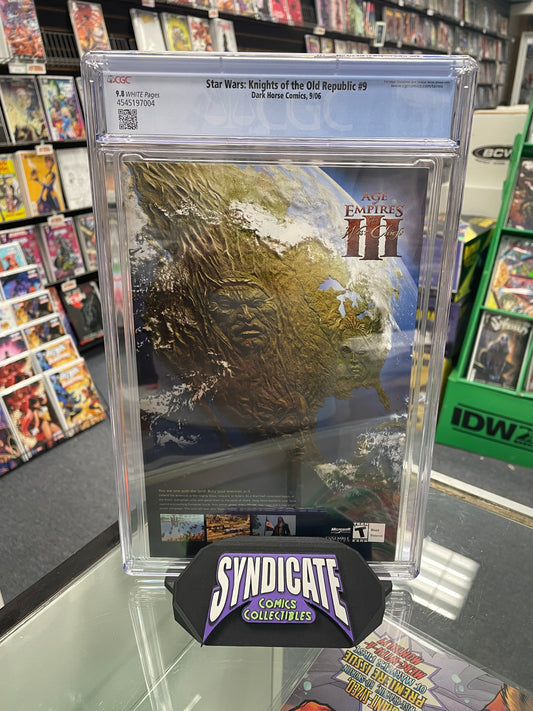 Star Wars: Knights of the Old Republic #9 (CGC 9.8) 1st Revan