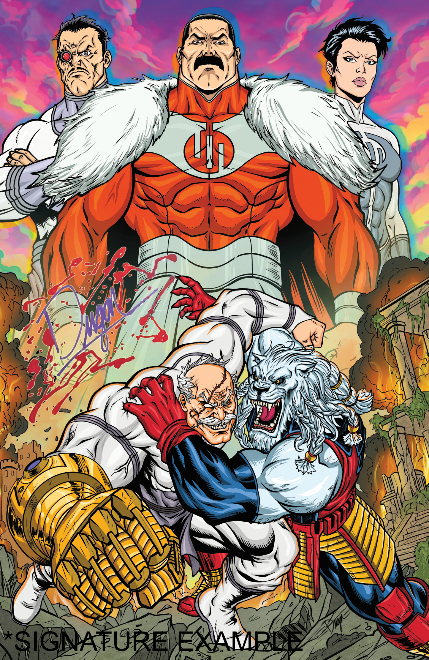 Invincible Universe: Battle Beast #12 Deegan Puchkors, Syndicate Comics & Collectibles DragonCon Exclusive Virgin Foil Variant