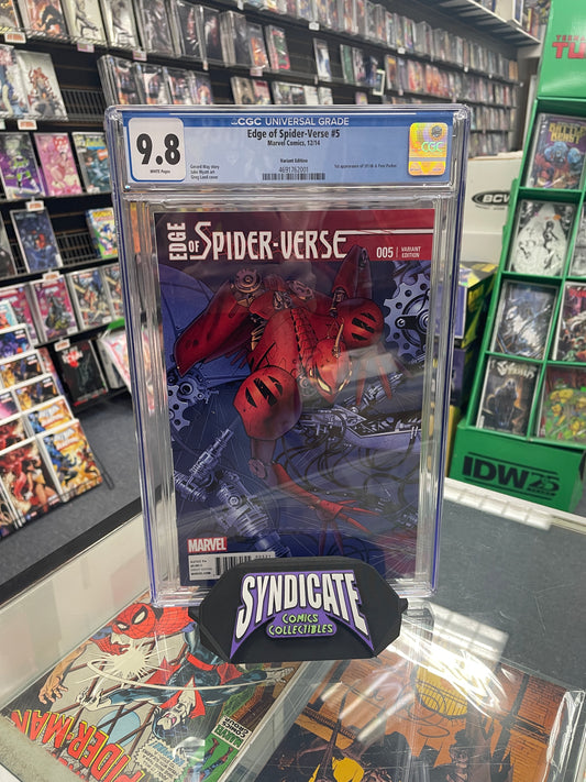 Edge of Spider-Verse #5 Greg Land Variant (CGC 9.8) 1st SP//dr & Peni Parker