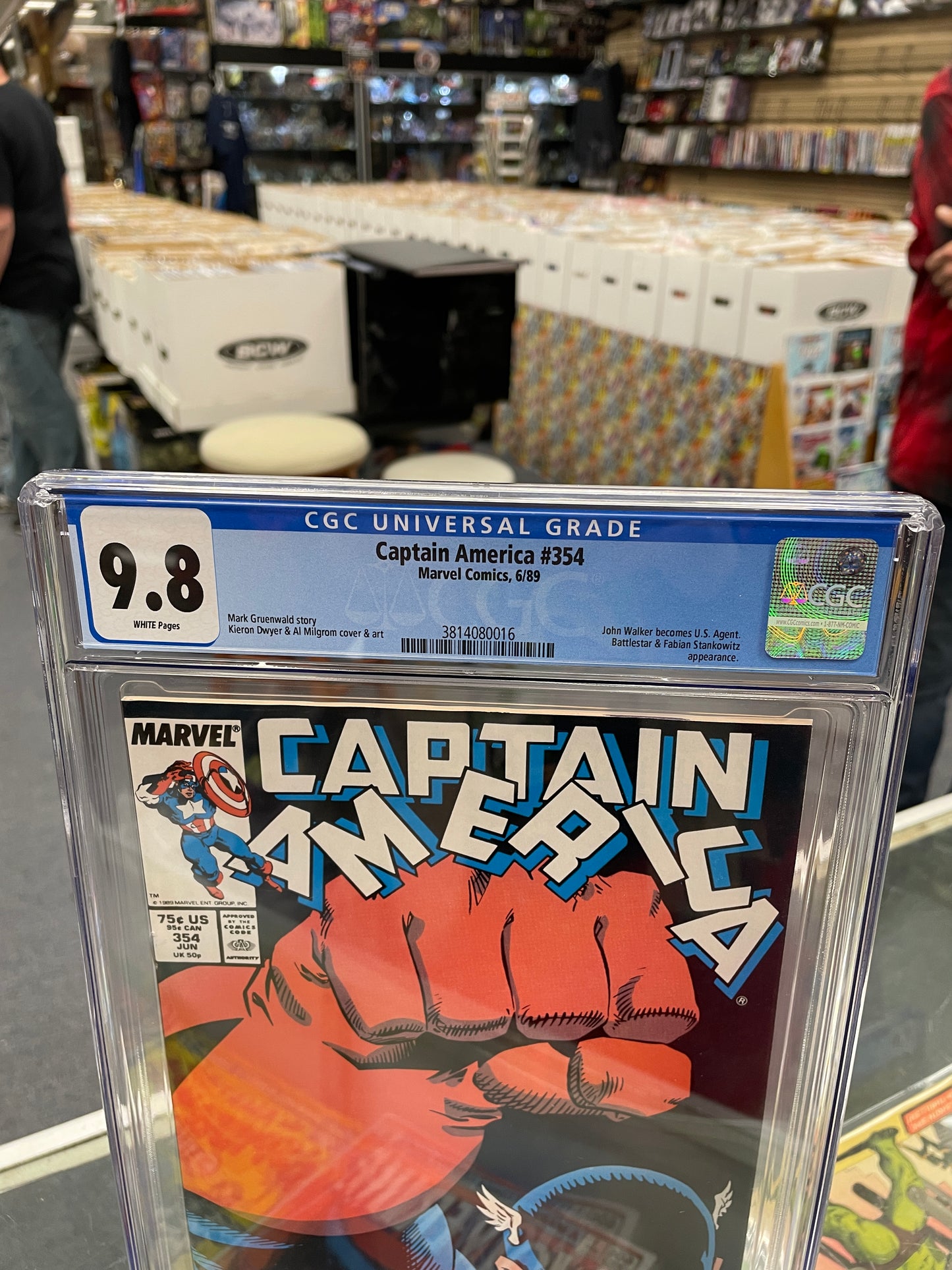 Captain America #354 (CGC 9.8) John Walker Becomes U.S. Agent