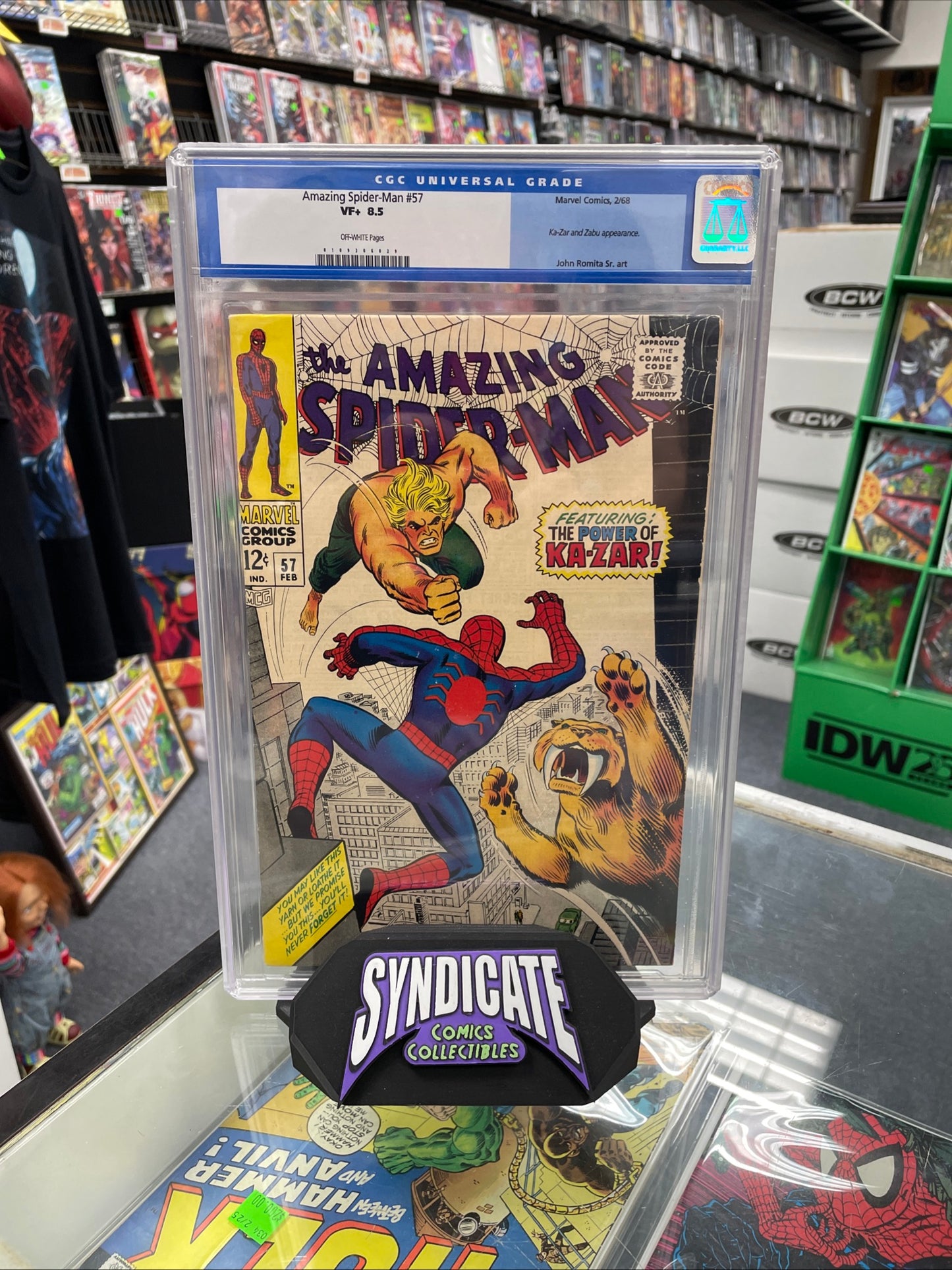 Amazing Spider-Man #57 (CGC 8.5) Ka-Zar Appearance