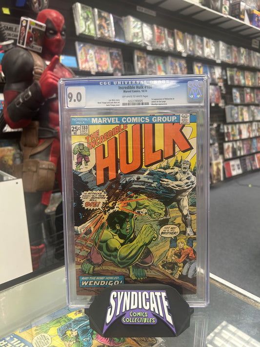 Incredible Hulk #180 (CGC 9.0) 1st Cameo App. of Wolverine
